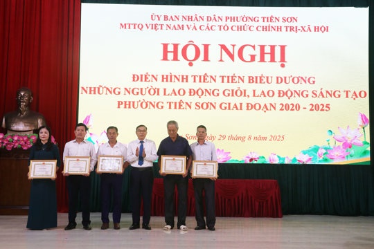   Hội nghị điển hình tiên tiến phường Tiên Sơn giai đoạn 2025 – 2030